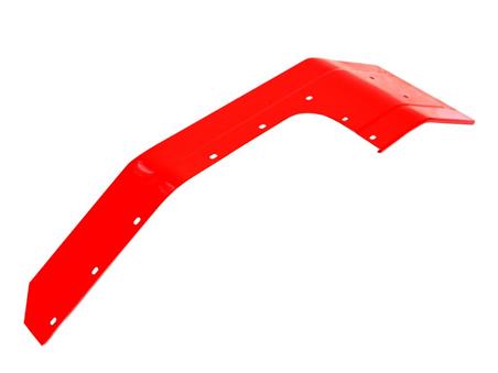 Błotnik lewy przedni napęd kolor czerwony blacha ocynkowana malowany proszkowo 80383160-300522
