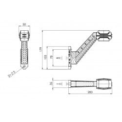 Lampa obrysowa Dragon LD 2994 - Lewa