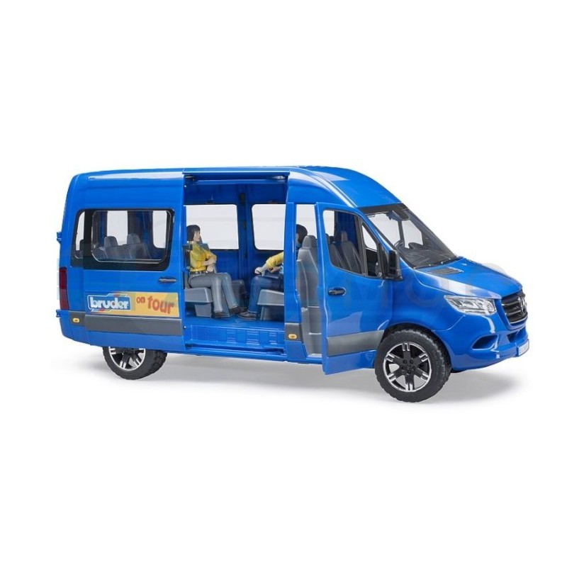 MB Sprinter Bus niebieski Bruder z 2 figurkami BR-02670