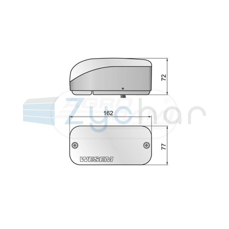 Lampa przednia 162x77 LA539823 WESEM