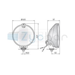 Reflektor dodatkowy fi 183 HOS238817 24V WESEM