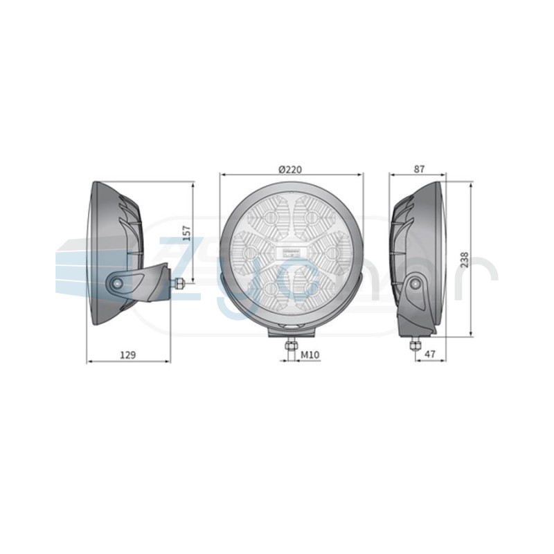 Reflektor drogowy LED FERVOR LUM150800 WESEM
