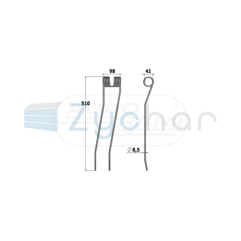 Palec Przetrząsacza Pottinger KLI02581