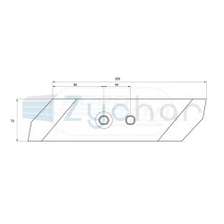 Dłuto dwuotworowe prawe 1067911010