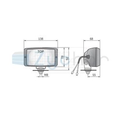 Reflektor halogenowy przeciwmgielny HM219071 WESEM