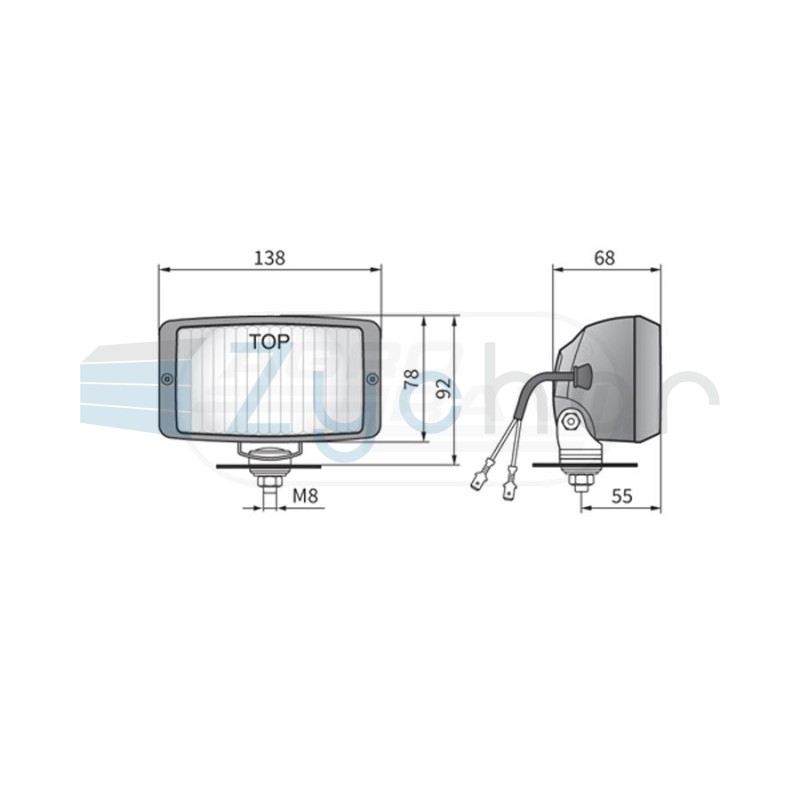 Reflektor halogenowy przeciwmgielny HM219071 WESEM