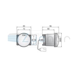 Reflektor przeciwmgielny HM423600 WESEM