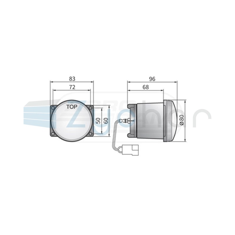 Reflektor przeciwmgielny HM423600 WESEM