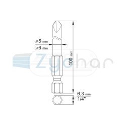 BITY DŁUGIE TRI-WING 2X100 4X100 YT0497