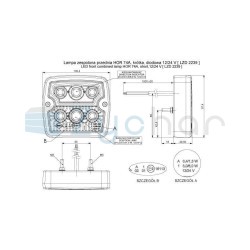 Lampa zespolona LZD 2239 do przyczep