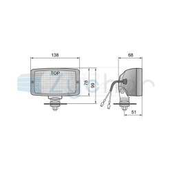Halogenowa lampa robocza LPR627382 WESEM