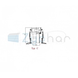 Szybkozłącze Camlock coupling gniazdo Typ C polipropylen PP 2" x 50mm PZL HYDRAL-88421447