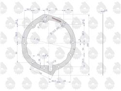 Uszczelka pokrywy pompy hydraulicznej krążelit 0.8mm Zetor ( sprzedawane po 5 ) ORYGINAŁ URSUS-1217549