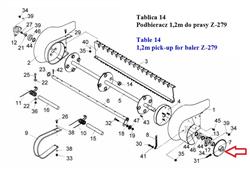 Koło zębate prasa zwijająca z-32 Sipma -347295622