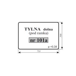 Szyba tylna dolna C-360 kabina Lubsko -347290590