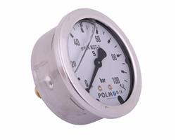 Manometr glicerynowy M63 0-100 bar tylne przyłącze G1/4" POLMO-1216433
