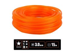 Żyłka tnąca do podkaszarek / Gwiazdka / 3.0 mm / 15 m / TEGER-1238330