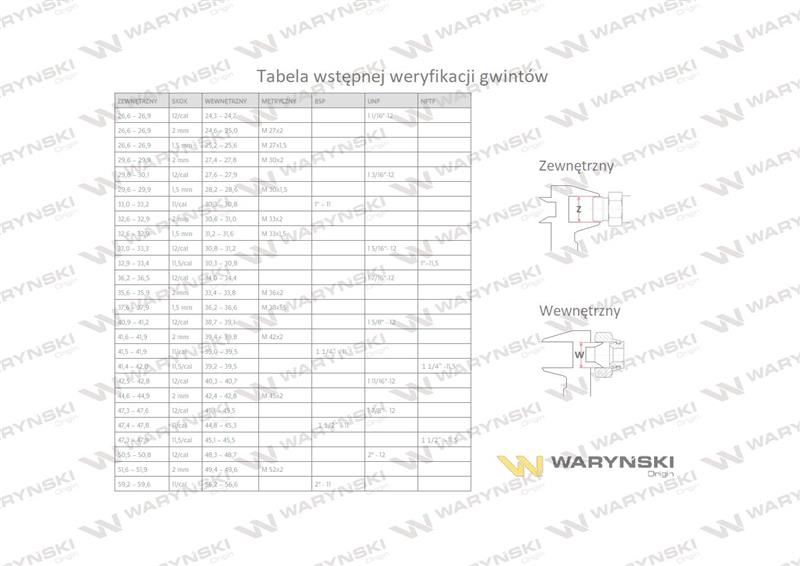 Przyłączka hydrauliczna AB (EVGE) M45x2 35L x 1 1/4" BSP ED Waryński-1226202