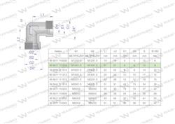 Kolanko hydrauliczne metryczne BB M14x1.5 08L (XW) Waryński ( sprzedawane po 5 )-1228164