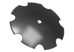 Talerz uzębiony Z-7 fi 510 otwór 30x30 stal borowa WARYŃSKI R 1242050040 1279201020-1240366