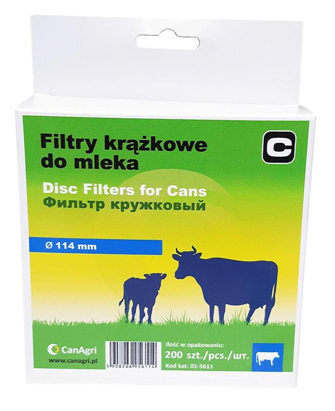 Filtr krążkowy do mleka, śr. 114 mm, 200 szt., Can Agri-347228711