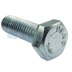 Śruba z łbem 6-kątnym pełny gwint M8x25 kl.5.8 DIN933 ocynk biały-347301329