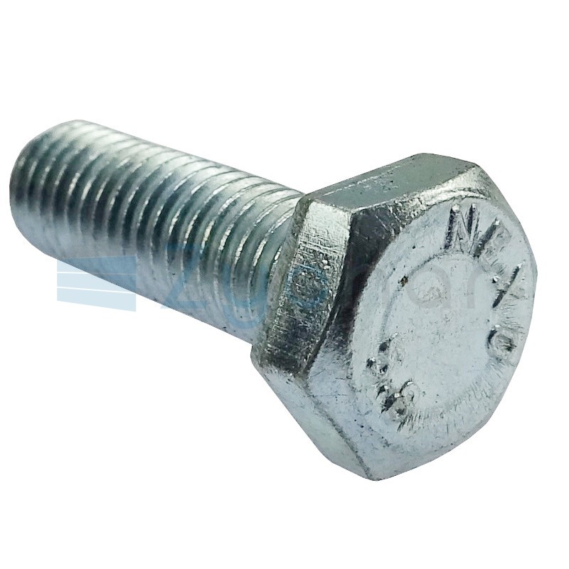 Śruba z łbem 6-kątnym pełny gwint M8x25 kl.5.8 DIN933 ocynk biały-347301329