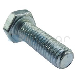 Śruba z łbem 6-kątnym pełny gwint M8x25 kl.5.8 DIN933 ocynk biały-347301328