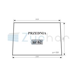 Szyba przednia C-360 kabina czeska-347292756