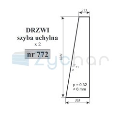 Szyba drzwi uchylna MF-347408914