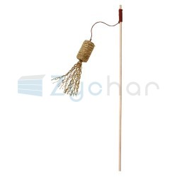 Wędka dla kota z frędzelkiem, trawa turkusowa,  41 cm, Kerbl-347397351