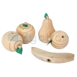 Gryzak w kształcie owoców dla gryzoni, lite drewno, Kerbl-347393050