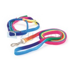Szelki dla kota ze smyczą Rainbow, 120 cm x 10 mm, Kerbl-347397353