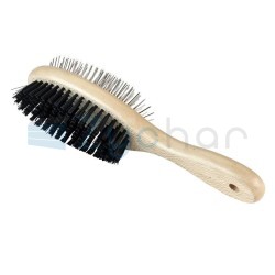 Szczotka dwustronna drewniana dla psów, 23cm, Kerbl-347397704
