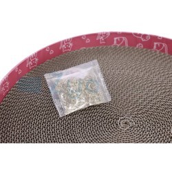 Drapak dla kota Circle, tekturowy, 5,5 cm, średnica 34 cm, różowy, Kerbl-347399766