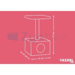 Drapak dla kota Amethyst, 57 cm, szary, Kerbl-347396980