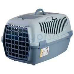 Transporter Gulliver 3 z plastikowymi drzwiczkami, 61 x 40 x 38 cm, niebieski/szary, 12 kg, Stefanpl-347404495