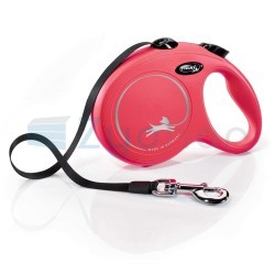 Smycz dla psa Flexi New Classic, taśma, czerwona, L, 5m, 50kg-347400805