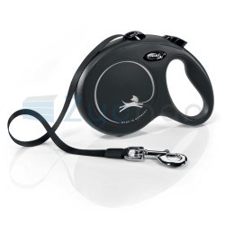 Smycz dla psa Flexi New Classic, taśma, czarna, L, 8m, 50kg-347400795