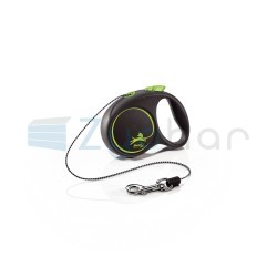 Smycz dla psa Flexi Black Design, linka, zielona, roz. XS, 3 m, 8 kg-347400736