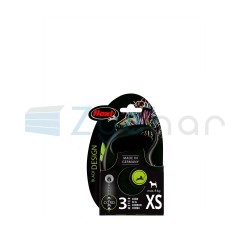 Smycz dla psa Flexi Black Design, linka, zielona, roz. XS, 3 m, 8 kg-347400737