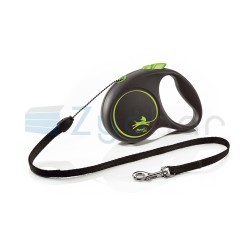 Smycz dla psa Flexi Black Design, linka, zielona, roz. S, 5 m, 12 kg-347400724