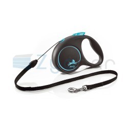 Smycz dla psa Flexi Black Design, linka, niebieska, roz. S, 5 m, 12 kg-347400720