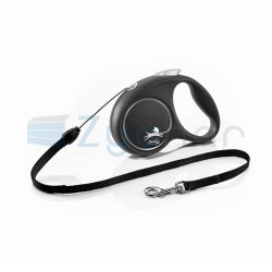 Smycz dla psa Flexi Black Design, linka, srebrna, roz. S, 5 m, 12 kg-347400712