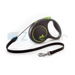 Smycz dla psa Flexi Black Design, linka, zielona, roz. M, 5 m, 20 kg-347400732