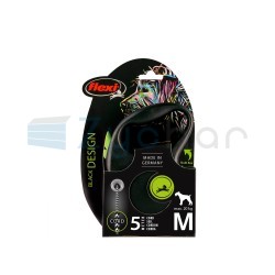 Smycz dla psa Flexi Black Design, linka, zielona, roz. M, 5 m, 20 kg-347400733