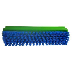 Szczotka do szorowania podłóg, 25 cm, ze skrobakiem, zielono-niebieska-347406145