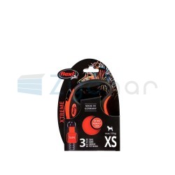 Smycz dla psa Flexi Xtreme, taśma, pomarańczowa, roz. XS, 3 m, 15 kg-347400763