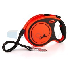 Smycz dla psa Flexi Xtreme, taśma, pomarańczowa, roz. M, 5 m, 35 kg-347400741