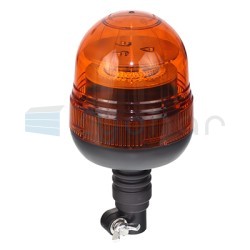 LAMPA OSTRZEGAWCZA 12-24V "KOGUT" LED MOCOWANIE NA TRZPIEŃ, GUMOWY, ECE R65, BŁYSKOWA-347218437